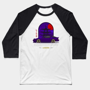 Midnight Racer Purple FC3S RX7 JDM Baseball T-Shirt